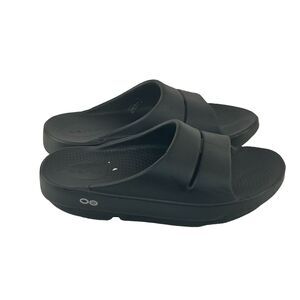 OOFOS-OOahh Recovery Slide Sandal‎ Women's Size 7 Men Size 5 Black